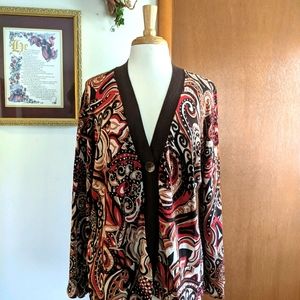 Chico's silk-blend cardigan